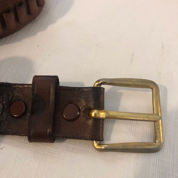 Vintage Weathered Women’s Hunting Belt SZ 32, 30/31 Waist Made in Hong Kong - Picture 9 of 14